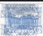 Stamps Spain -  JUNTA DE DEFENSA NACIONAL - Patio de los Leones   (I)  