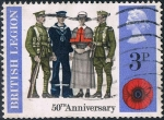 Stamps : Europe : United_Kingdom :  50º ANIV. DE LA LEGIÓN BRITÁNICA. Y&T Nº 643