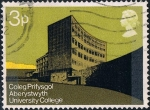 Stamps United Kingdom -  EDIFICIOS MODERNOS UNIVERSITARIOS. COLEGIO UNIVERSITARIO DE ABERYSTWYTH. Y&T Nº 646