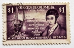 Stamps Colombia -  Año Geofisico
