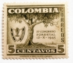 Stamps Colombia -  1er Congreso Forestal