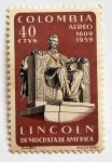 Stamps Colombia -  Lincon