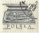 Stamps : Europe : Poland :  700th ANIVERSARIO DE VARSOVIA