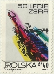 Stamps Poland -  50th ANIVERSARIO DE LA UNION SOVIETICA