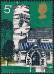 Stamps United Kingdom -  VIEJAS IGLESIAS DE PUEBLOS. LETHERINGSETT, NORFOLK. Y&T Nº 662