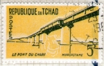 Stamps Chad -  21 Le pont du Chari