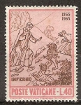 Stamps : Europe : Italy :   "Dante y los Tres Bestias en la entrada al Infierno"de Rafael "Disputa".
