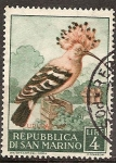 Stamps Europe - San Marino -   Abubilla.