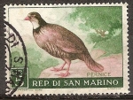 Stamps : Europe : San_Marino :   Perdiz roja.