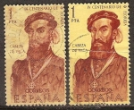 Stamps Spain -  400a.Aniv del Descubrimiento y Colonización de la Florida.Cabeza de Vaca.
