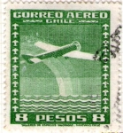 Stamps Chile -  17 Correo aéreo
