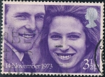 Stamps : Europe : United_Kingdom :  BODA DE LA PRINCESA ANA Y EL CAPITÁN MARK PHILIPS. Y&T Nº 700