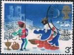 Stamps : Europe : United_Kingdom :  NAVIDAD 1973. ILUSTRACIONES DE EL BUEN REY WENCESLAS, EL PAJE Y EL CAMPESINO. Y&T Nº 705