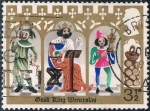 Stamps : Europe : United_Kingdom :  NAVIDAD 1973. ILUSTRACIONES DE EL BUEN REY WENCESLAS, EL PAJE Y EL CAMPESINO. Y&T Nº 707