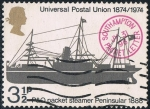 Stamps : Europe : United_Kingdom :  CENT. DE LA U.P.U. TRANSPORTE DEL CORREO POR BARCO EN 1888. Y&T Nº 725