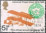 Stamps : Europe : United_Kingdom :  CENT. DE LA U.P.U. PRIMER CORREO POR TRANSPORTE AEREO. Y&T Nº 726