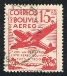 Sellos de America - Bolivia -  CORREOS BOLIVIA AEREO
