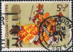 Stamps : Europe : United_Kingdom :  CABALLERÍA MEDIEVAL. OWAIN GLYNDWR, PRÍNCIPE DE GALES. Y&T Nº 730