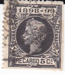 Stamps Spain -  ALFONSO XIII Sello de Impuesto de Guerra    (I)