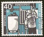 Stamps Germany -  HELFER DER MENSCHHEIT - DEUTSCHE BUNDESPOST