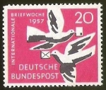 Stamps Germany -  INTERNATIONALE BRIEFWOCHE - DEUTSCHE BUNDESPOST