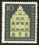 Stamps Germany -  500 JAHRE LANDTAG WURTTEMBERG - DEUTSCHE DUNDESPOST