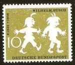 Sellos del Mundo : Europa : Alemania : WILHELM BUSCH - DEUTSCHE BUNDESPOST