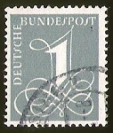 Stamps Germany -  MIT WZ - DEUTSCHE BUNDESPOST