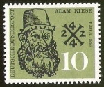 Stamps Germany -  ADAM RIESE - DEUTSCHE BUNDESPOST