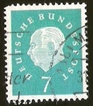 Stamps Germany -  PROF. HEUSS - DEUTSCHE BUNDESPOST
