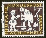 Stamps : Europe : Germany :  WOHLFAHRTS MARKE - DEUTSCHE BUNDESPOST