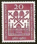 Stamps Germany -  ST. BERNWARD - ST. GODEHARD - DEUTSCHE BUNDESPOST