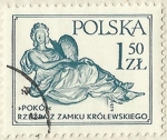 Stamps Poland -  ESCULTURA DE LA SALA REAL DEL CASTILLO