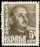 Stamps Spain -  1020.- General Franco.