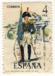Stamps Spain -  2280.- Uniformes Militares. (V Grupo)
