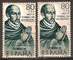 Stamps Spain -  Exploradores y colonizadores (Arz.S.Toribio de Mogrovejo).
