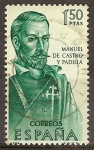 Stamps Spain -  Exploradores y colonizadores (Manuel de Castro y Padilla).