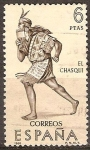 Sellos del Mundo : Europa : Espa�a : El Chasqui(funcionario de la organización Inka).