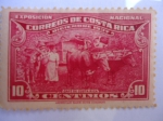 Sellos de America - Costa Rica -  Café de Costa Rica. (Exposición Nacional,Diciembre 1937)