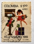 Stamps Colombia -  Feliz Navidad