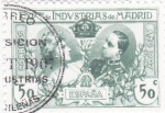 Stamps Spain -  EXPOSICIÓN DE INDUSTRIAS DE MADRID- Sellos recuerdo    (I)