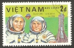 Stamps Vietnam -  Día de la astronautica, astronautas