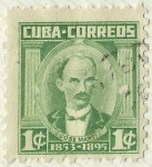 Sellos de America - Cuba -  JOSE MARTI 1853-1895