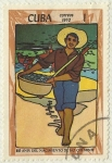 Stamps : America : Cuba :  80 ANIVERSARIO DEL NACIMIENTO DE HO CHI MINH
