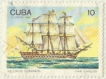 Stamps : America : Cuba :  VELERO CUBANO - SAN CARLOS