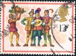 Stamps : Europe : United_Kingdom :  MUSICOS Y CANTORES DE NAVIDAD. CANTORES DE FIN DEL SIGLO XVI. Y&T Nº 879