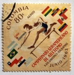 Stamps Colombia -  Campeonato Suramericano de Atletismo