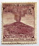 Stamps Colombia -  Volcan Galeras