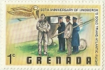 Stamps Grenada -  50th ANIVERSARIO DEL PRIMER VUELO TRANS - ATLANTICO SOLO