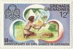 Stamps Grenada -  50th ANIVERSARIO DE LAS CHICAS SCOUTS EN GRANADA